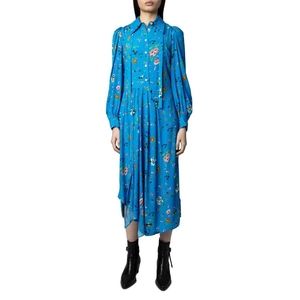 Zadig and Voltaire - Ruselia Blue Shirtdress
